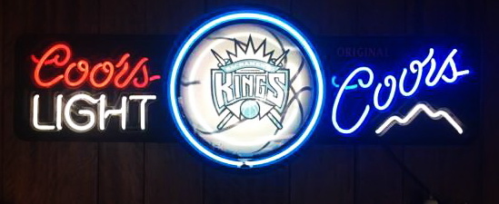 Coors Light Sacramento Kings Neon Sign